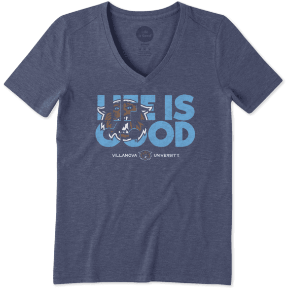 Women's Villanova Life is Good Cool Vee Women's Villanova Life is Good Cool Vee