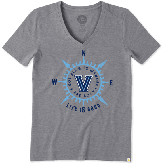 Women's Villanova University Wander Compass Cool Vee Women's Villanova University Wander Compass Cool Vee