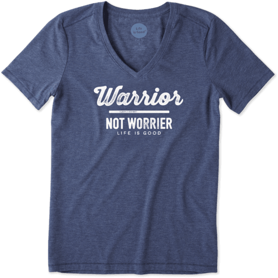 Women's Warrior Not Worrier Cool Vee Women's Warrior Not Worrier Cool Vee