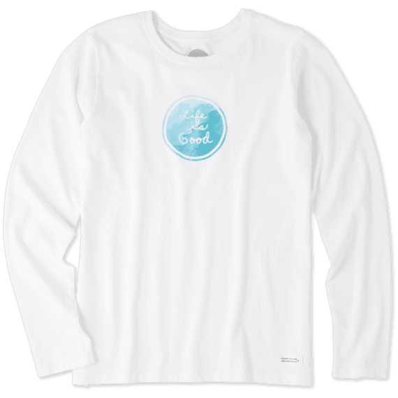 Women's Watercolor Coin Long Sleeve Crusher Tee Women's Watercolor Coin Long Sleeve Crusher Tee