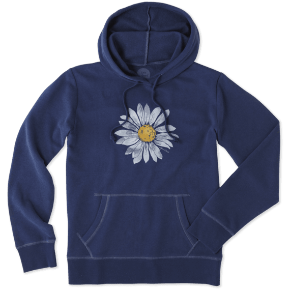 Women's Watercolor Daisy Hooded Sweatshirt Women's Watercolor Daisy Hooded Sweatshirt