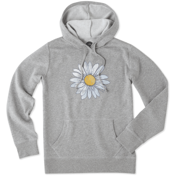Women's Watercolor Daisy Hooded Sweatshirt Women's Watercolor Daisy Hooded Sweatshirt