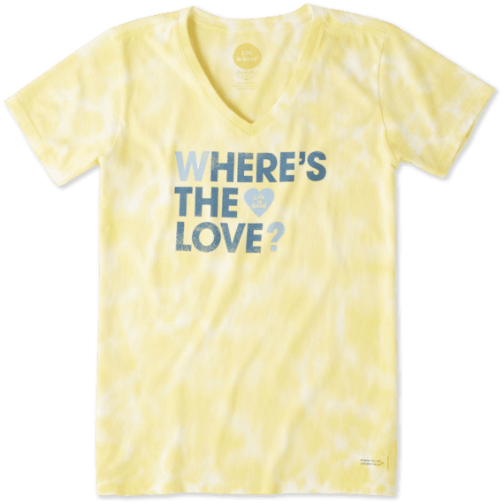 Women's Where's The Love Crusher Vee Women's Where's The Love Crusher Vee
