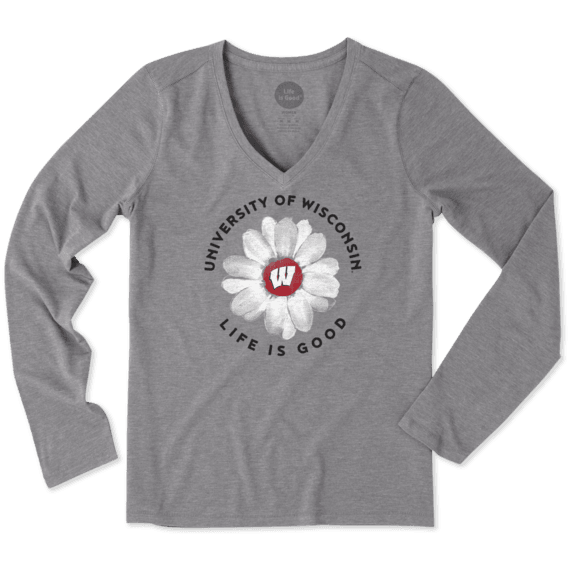 Women's Wisconsin Daisy Long Sleeve Cool Vee Women's Wisconsin Daisy Long Sleeve Cool Vee