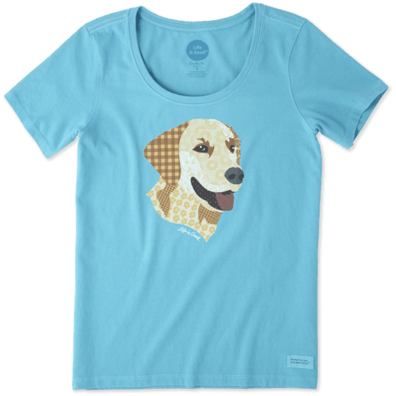 Women's Yellow Lab Patchwork Crusher Scoop Women's Yellow Lab Patchwork Crusher Scoop