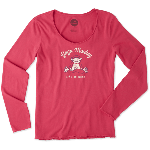 Women's Yoga Monkey Long Sleeve Smooth Tee Women's Yoga Monkey Long Sleeve Smooth Tee